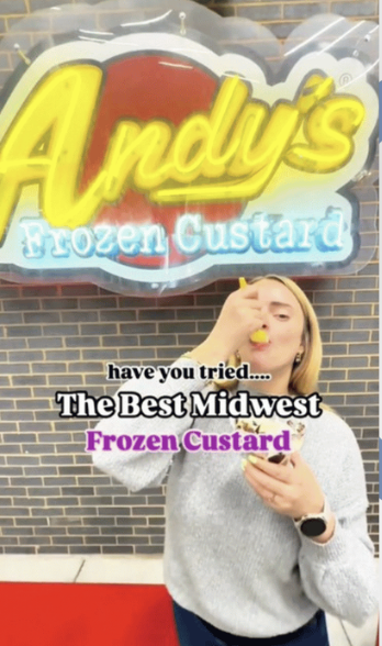 Influencer creating social media content as part of a public relations campaign